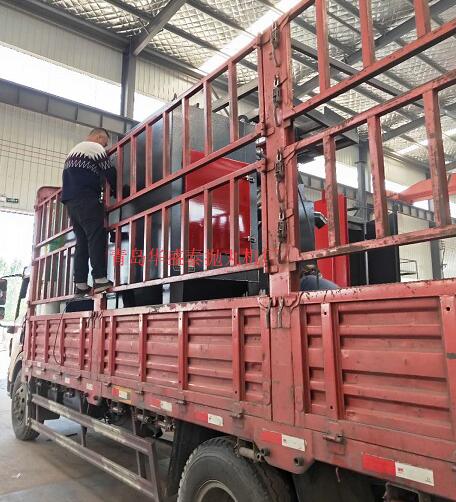 河北河間氣動開門376雙鉤式拋丸機發貨